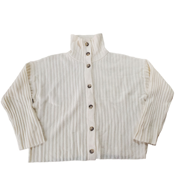 Madewell Oversize-Collar Cardigan Sweater - Picture 3 of 10